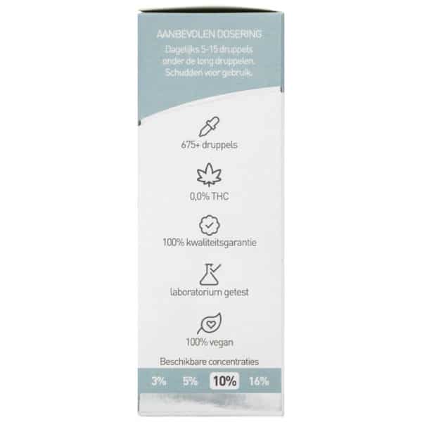 a bottle of Renova CBD oil 10% (30 ml) for oral hygiene.