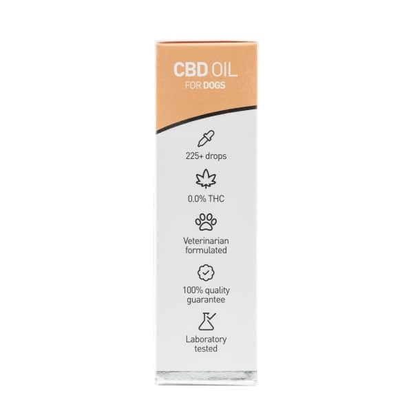 A tube of Renova - CBD oil 2,5% for dogs (10ml) on a white background.