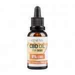 A bottle of Renova - CBD oil 5% for dogs (30ml).