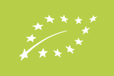 a green background with white stars on it.