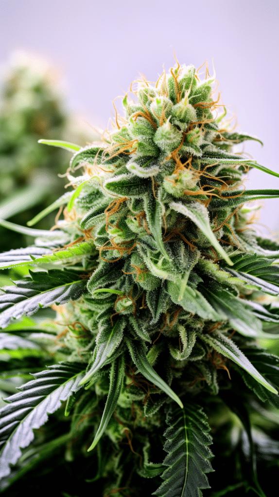 A close up of a cannabis plant.